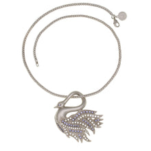 Load image into Gallery viewer, Everlasting Love - Swan Short Necklace with Bohemian crystals. Length 17.5"