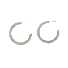 Load image into Gallery viewer, Everlasting Love - Hoop Post Earrings with Bohemian crystals