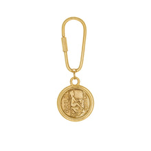 Load image into Gallery viewer, Armenia - Tigran the Great Key Fob in Gold Plate. Back Side.