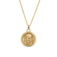 Load image into Gallery viewer, Armenia - Tigran the Great Necklace in Gold Plate. Back Side.