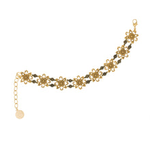 Load image into Gallery viewer, Tamar - Two-Tone Floral Soft Bracelet
