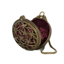 Load image into Gallery viewer, Zabel - Miniature Clutch in Burnt Bronze and Aubergine