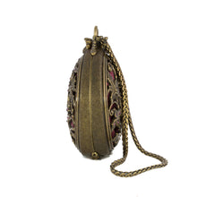 Load image into Gallery viewer, Zabel - Miniature Clutch in Burnt Bronze and Aubergine