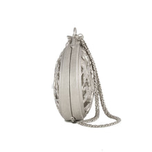 Load image into Gallery viewer, Zabel - Miniature Clutch in Mat Platinum and Antique Silver