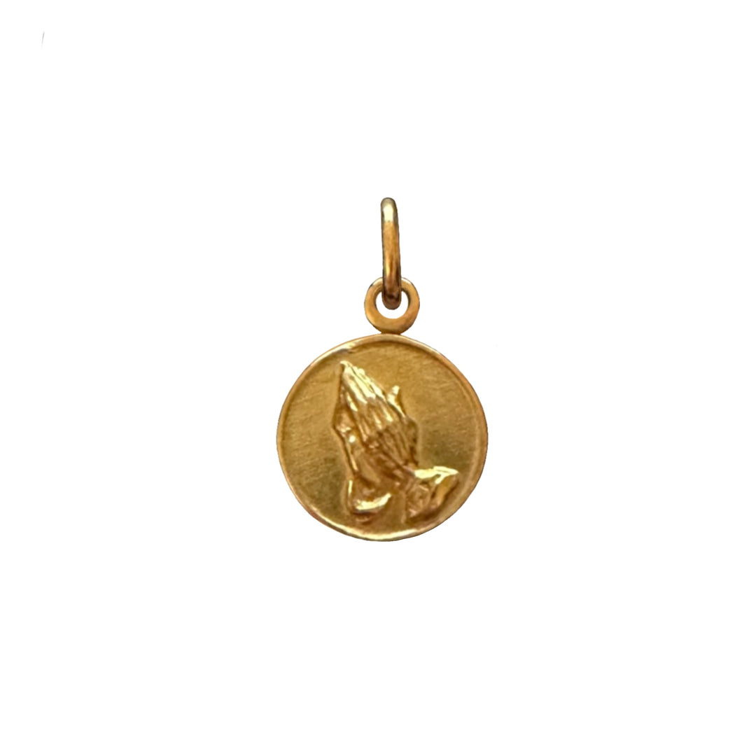 Providence - Praying Hands 18K Medallion