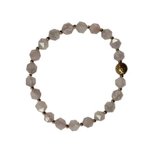 Load image into Gallery viewer, Urban Boho - Aurelia Stretch Bracelet is designed with faceted Rose Quartz, accented with 24K Gold plated beads | Manukyan Design Studio
