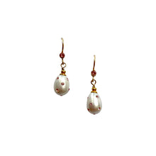 Load image into Gallery viewer, Pearls of Wisdom - Drop Earrings Rose
