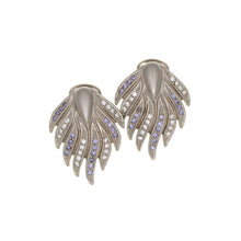 Load image into Gallery viewer, Everlasting Love - Feather Clip Earrings with Bohemian crystals
