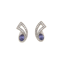 Load image into Gallery viewer, Everlasting Love - Post Earrings with Bohemian crystals
