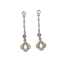 Load image into Gallery viewer, Everlasting Love Long drop Earrings with Bohemian crystals
