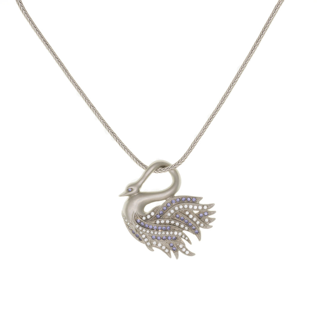 Everlasting Love - Swan Short Necklace with Bohemian crystals