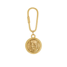 Load image into Gallery viewer, Armenia - Tigran the Great Key Fob in Gold Plate. Back Side.
