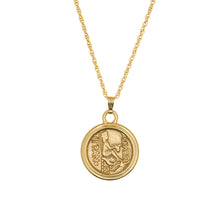 Load image into Gallery viewer, Armenia - Tigran the Great Necklace in Gold Plate. Back Side.
