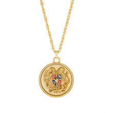 Load image into Gallery viewer, Armenia - Coat of Arms Long Necklace in Gold Plate and Enamel.
