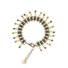 Load image into Gallery viewer, Tamar - Two Tone Multi Drop Bracelet in Antique Gold and Burnish Bronze
