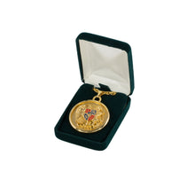 Load image into Gallery viewer, Armenia - Coat of Arms Long Necklace Gold Plated. Length 32&quot;.
